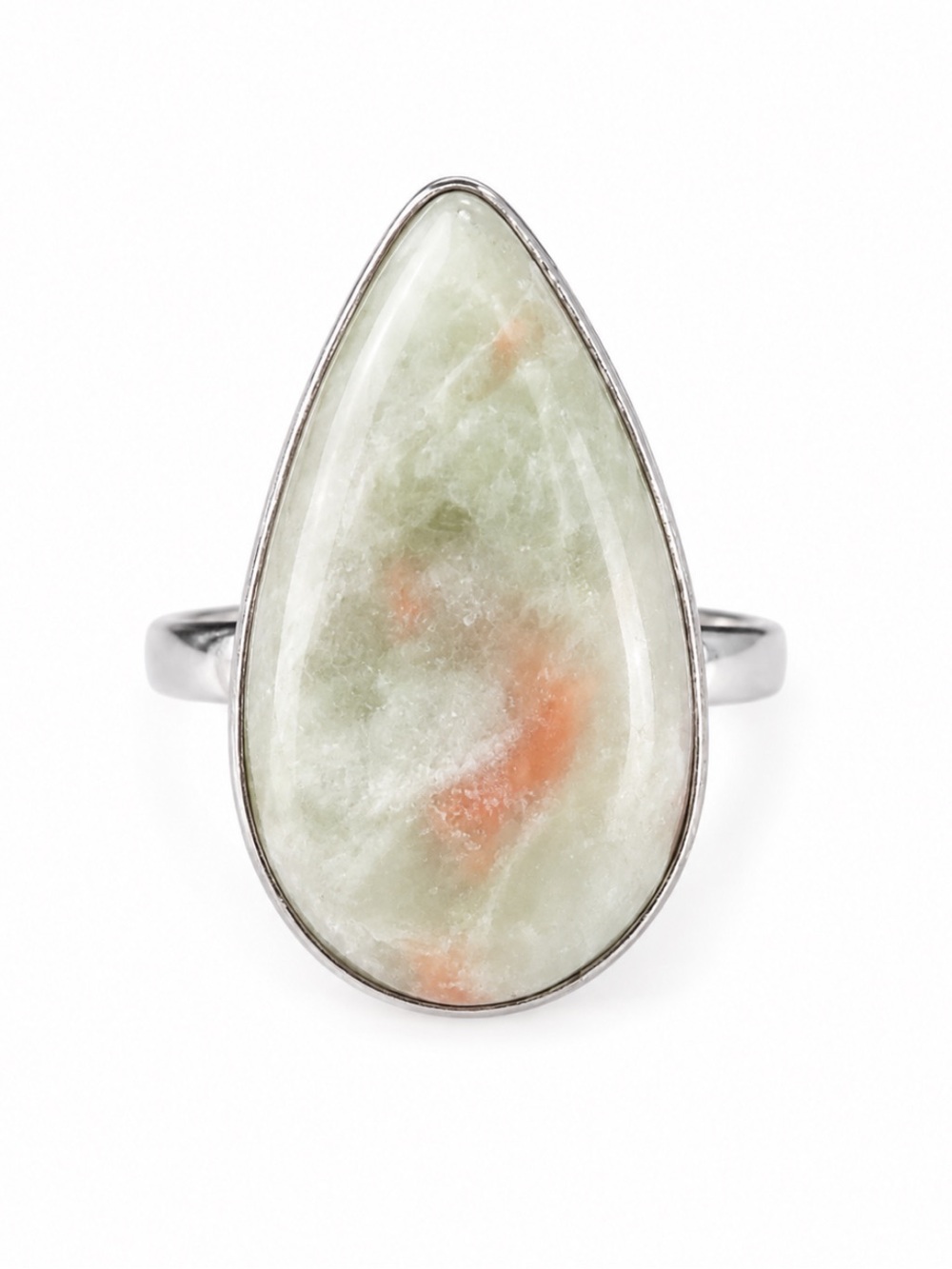 Silver Plated Stilbite Ring